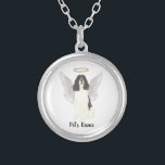 Sympathie voor zwarte en witte Engelse Springer Sp Zilver Vergulden Ketting<br><div class="desc">Sommigen brengen een licht dat zo groot is voor de wereld, dat zelfs nadat ze weg zijn, hun licht overblijft. Laat een zoet ketting je hart troosten als je een moment neemt om je geliefde zwarte en witte engelse springerspaniel te herinneren. Voor de attentste geschenken, stel het met een kaars,...</div>