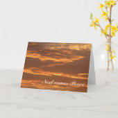 Sympathie, vrede kaart (Gele Bloem)