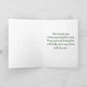 Sympathie - Vrouw geliefde - orchidee Kaart (Binnen)