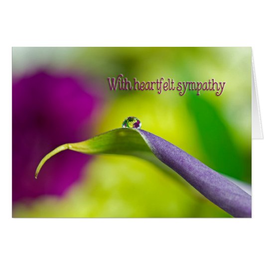 Sympathie waterdruppel op lef (Voorkant Horizontaal)