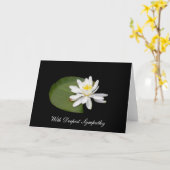 Sympathie - Waterlelie Kaart (Gele Bloem)