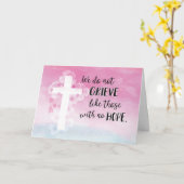 Sympathie, we rouwen niet zoals degenen zonder hoo kaart (Gele Bloem)