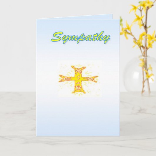Sympathie Wenskaart Kaart (Gele Bloem)