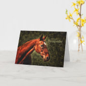 Sympathie Westerne paardenschildering met diep gro Kaart (Gele Bloem)