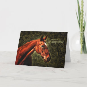 Sympathie Westerne paardenschildering met diep gro Kaart