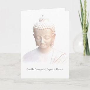 Sympathie - White Buddha   Serene Meditative Calm Kaart