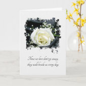 Sympathie White Rose Kaart (Gele Bloem)