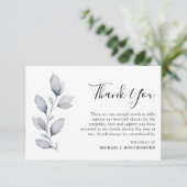 Sympathie Winter Foliage Foto: Dank u wel Bedankkaart (Staand voorkant)