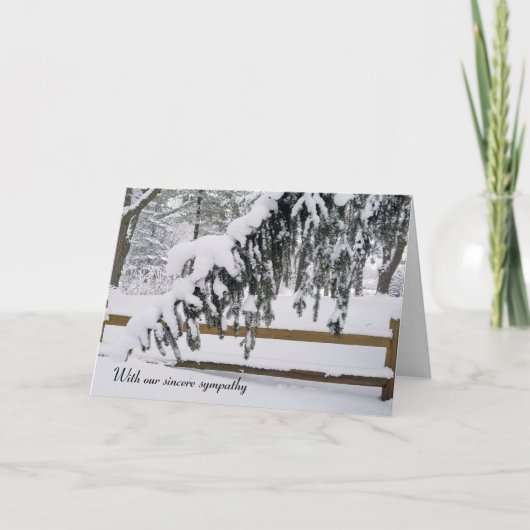 Sympathie winterpine kaart (Voorkant)