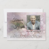 Sympathie Wit Roze Bloesems DANK U | FOTO Bedankkaart (Achterkant)