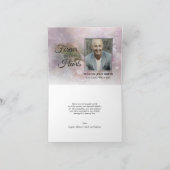 Sympathie Wit Roze Bloesems DANK U | FOTO Bedankkaart (Binnen)