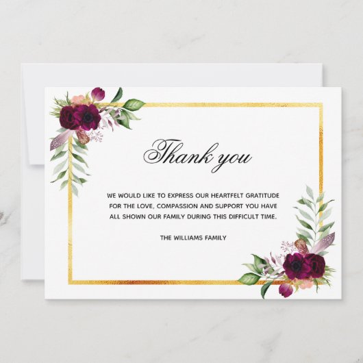 Sympathie witte blogodde foto bedankt foto (Voorkant)