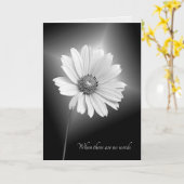 sympathie witte kosmosbloem kaart (Gele Bloem)