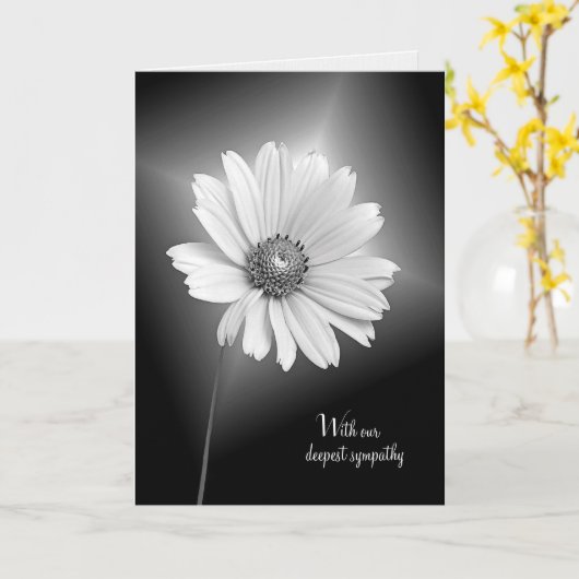 sympathie witte kosmosbloem kaart (Gele Bloem)