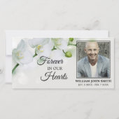 Sympathie Witte Orchideeën DANK U | FOTO Bedankkaart (Achterkant)