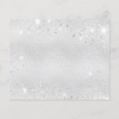 Sympathie zilveren vlinder bedankkaart (Achterkant)