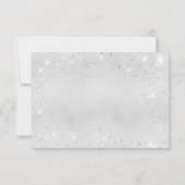 Sympathie zilverroze flroze dank u bedankkaart (Achterkant)