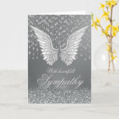 sympathie | Zilvertranen Kaart (Gele Bloem)