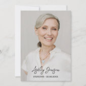 Sympathie Zonnebloem Foto Begrafenis Dank u kaart (Voorkant)