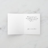 Sympathie Zonneset Dank je wel Bedankkaart (Binnen)