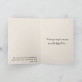 Sympathie zonnestralen in het winterbos kaart (Binnen)