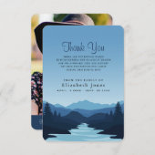 Sympathiebergen in Dusk Hartelijk dank Bedankkaart (Voorkant / Achterkant)