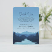 Sympathiebergen in Dusk Hartelijk dank Bedankkaart (Staand voorkant)