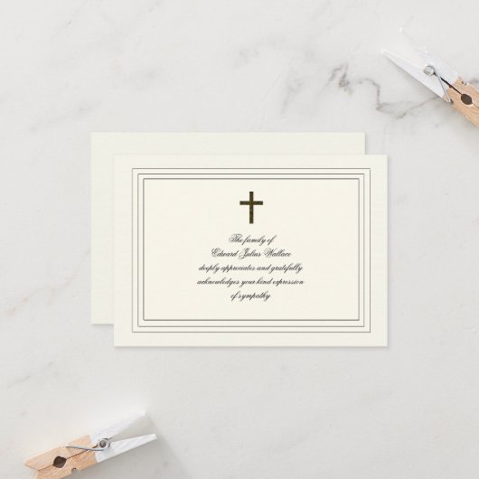 Sympathiebetuiging Kaart (Voorkant / Achterkant in situ)