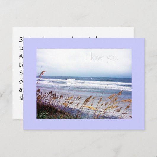 sympathieboodschap briefkaart (Voorkant / Achterkant)