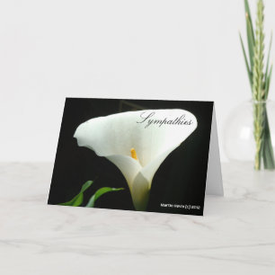 Sympathieën - Calla Lily Kaart