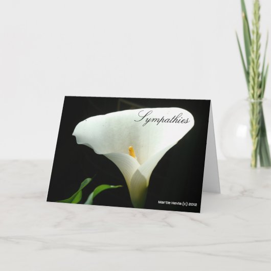 Sympathieën - Calla Lily Kaart (Voorkant)