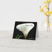 Sympathieën - Calla Lily Kaart (Gele Bloem)