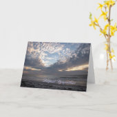 Sympathieën "Hart in de wolken" Kaart (Gele Bloem)