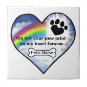 Sympathiegedicht afdrukken Paw Tegeltje (Voorkant)