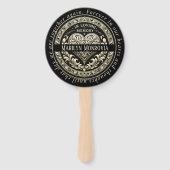 Sympathiegeschenk, Herdenkingsgeschenk Handwaaier (Achterkant)