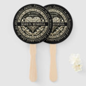 Sympathiegeschenk, Herdenkingsgeschenk Handwaaier (Voorkant en achterkant)