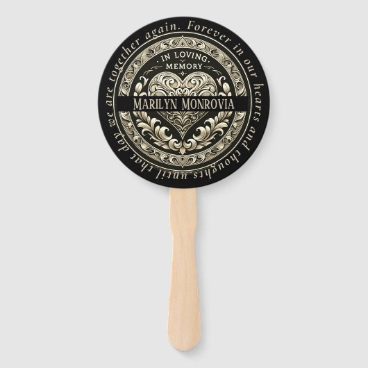 Sympathiegeschenk, Herdenkingsgeschenk Handwaaier (Voorkant)