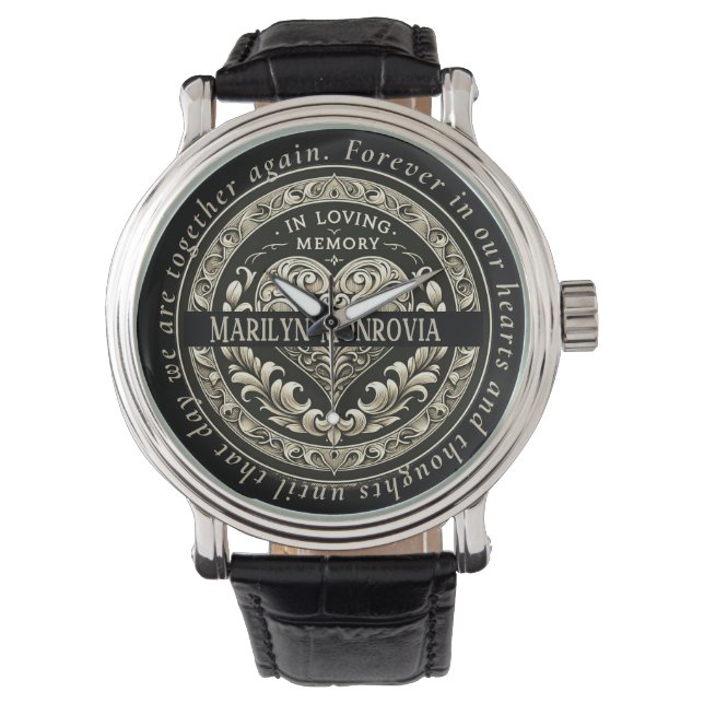 Sympathiegeschenk, Herdenkingsgeschenk Horloge (Voorkant)