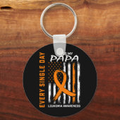 Sympathiegeschenken Verlies van papa Oranje leukem Sleutelhanger (Voorkant)