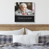 Sympathieherdenking bij het liefhebben van geheuge canvas afdruk (Insitu (Slaapkamer))