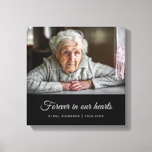 Sympathieherdenking bij het liefhebben van geheuge canvas afdruk