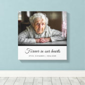 Sympathieherdenking bij het liefhebben van geheuge canvas afdruk (Insitu (Houten vloer))