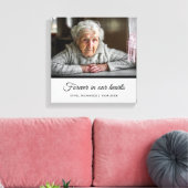 Sympathieherdenking bij het liefhebben van geheuge canvas afdruk (Insitu (Woonkamer))