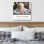 Sympathieherdenking bij het liefhebben van geheuge canvas afdruk (Insitu (Slaapkamer))