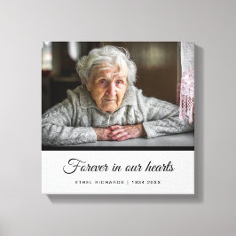 Sympathieherdenking bij het liefhebben van geheuge canvas afdruk