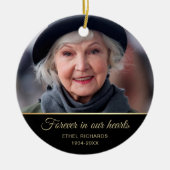 Sympathieherdenking bij het liefhebben van geheuge keramisch ornament (Voorkant)