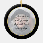 Sympathieherdenking bij het liefhebben van geheuge keramisch ornament (Achterkant)