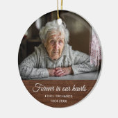 Sympathieherdenking bij het liefhebben van geheuge keramisch ornament (Links)