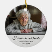 Sympathieherdenking bij het liefhebben van geheuge keramisch ornament (Voorkant)