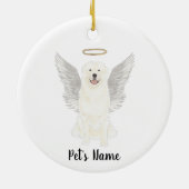 Sympathieherdenking van de Grote Pyreneeën Keramisch Ornament (Achterkant)